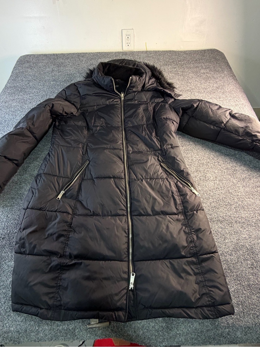 🖤 a.n.a Long Black Puffer Coat XL 🖤